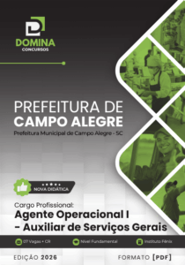 Transforme sua Carreira: Apostila Auxiliar de Serviços Gerais Campo Alegre SC 2026!
