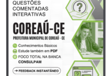 1000 Questões Comentadas Interativas para Concursos: Nível Médio, Prefeitura de Coreaú-CE