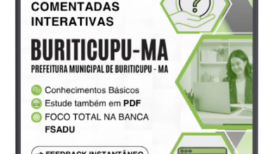 1000 Questões Comentadas Interativas para Concursos Nível Superior – Prefeitura Buriticupu MA