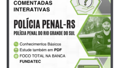1000 Questões Comentadas Interativas para Concursos: Polícia Penal RS – Nível Superior