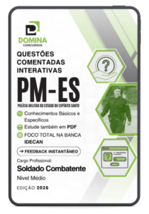 1200 Questões Comentadas para Soldado Combatente da PM-ES: Guia Completo de Estudo