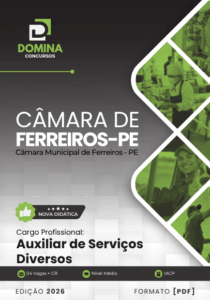 Apostila Completa para Auxiliar de Serviços Gerais – Câmara de Ferreiros PE 2026