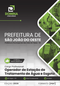 Prepare-se para o Futuro: Apostila Completa para Operador de ETA em São João do Oeste 2026!