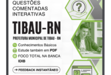 900 Questões Comentadas Interativas para Nível Médio – Prefeitura de Tibau RN