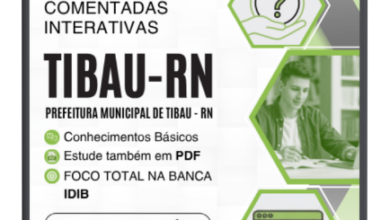 900 Questões Comentadas Interativas para Nível Médio – Prefeitura de Tibau RN