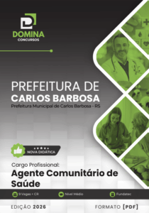 Apostila 2026: Agente Comunitário de Saúde – Carlos Barbosa, RS