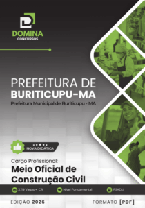Apostila Meio Oficial de Construção Civil: Buriticupu MA – 2026