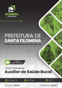 Apostila Profissional para Auxiliar de Saúde Bucal em Santa Filomena – PE 2026