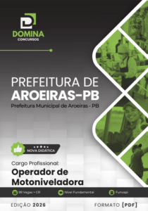 Apostila Profissional para Operador de Motoniveladora – Aroeiras PB 2026