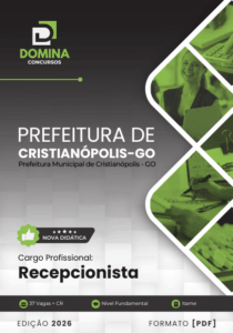 Apostila de Formação para Recepcionista em Cristianópolis – GO 2026