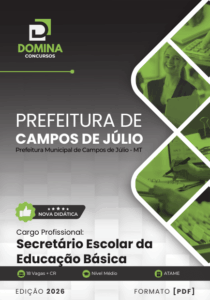 Apostila para Secretário Escolar da Educação Básica – Campos de Júlio, MT 2026