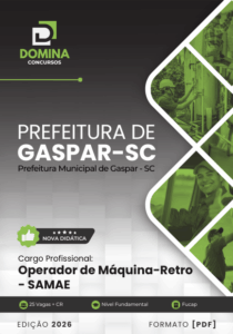 Conquiste sua Carreira: Apostila Completa para Operador de Máquinas em Gaspar SC 2026!