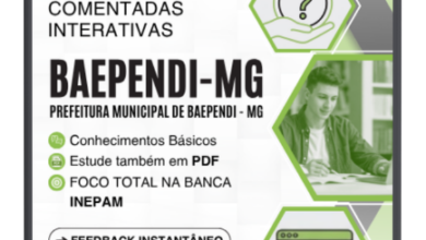 Descubra 600 Questões Comentadas: O Guia Definitivo para o Concurso de Baependi-MG!