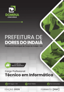 Descubra Tudo Sobre a Apostila Técnico em Informática Dores do Indaiá MG 2026!
