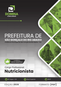 Descubra as Novidades da Apostila do Nutricionista em São Gonçalo do Rio Abaixo 2026!