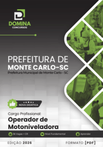 Domine a Operação de Motoniveladora: Apostila Exclusiva Monte Carlo SC 2026!