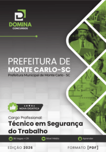 Prepare-se para o Futuro: Apostila Técnico em Segurança do Trabalho Monte Carlo SC 2026