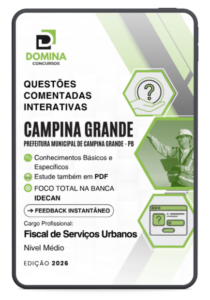 1000 Questões Comentadas para Fiscal de Serviços Urbanos – Campina Grande PB