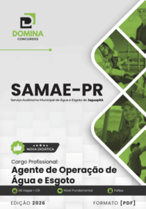 Apostila para Agente de Operação de Água e Esgoto – SAMAE Jaguapitã PR 2026