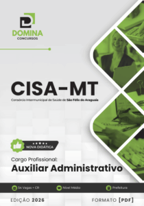 Apostila para Auxiliar Administrativo – CISA São Félix do Araguaia MT 2026