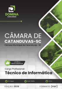 <p><strong>Oferta Imperdível! Apostila Técnico de Informática Câmara Catanduvas SC por R$32,99!</strong></p>