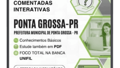 1000 Questões Comentadas para Concursos de Nível Superior Ponta Grossa – PR