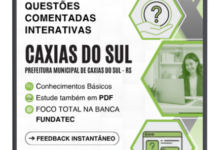 1000 Questões Comentadas para Concursos de Nível Superior em Caxias do Sul, RS