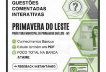 1000 Questões Comentadas para Concursos de Nível Superior em Primavera do Leste – MT
