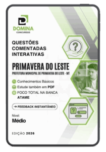500 Questões Comentadas para Nível Médio – Primavera do Leste, MT