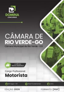 Apostila 2026 para Motoristas da Câmara Municipal de Rio Verde, GO