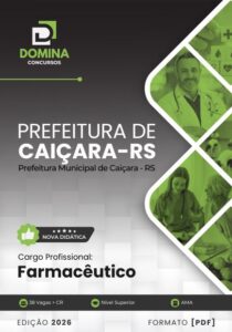 Apostila Farmacêutico Caiçara – Guia Completo 2026 para Profissionais da Saúde