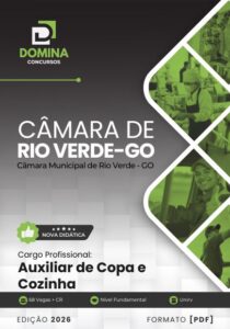 Apostila Profissional: Auxiliar de Copa e Cozinha – Câmara de Rio Verde/GO 2026