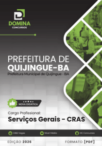 Apostila Serviços Gerais: Preparação Essencial para Quijingue – BA 2026!