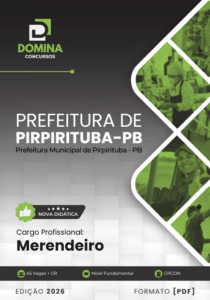 Apostila de Capacitação para Merendeiros de Pirpirituba PB – Edição 2026