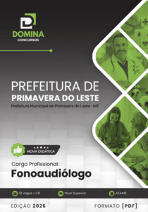 Apostila de Fonoaudiologia – Primavera do Leste MT, Edição 2026