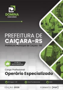 Apostila do Operário Especializado: Formação e Competências – Caiçara, RS 2026