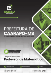 Apostila do Professor de Matemática – Caarapó MS 2026: Conteúdos e Metodologias