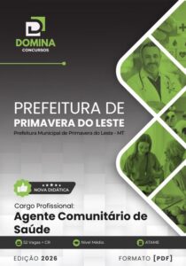 Apostila para Agente Comunitário de Saúde – Primavera do Leste, MT 2026