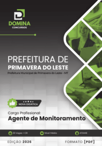 Apostila para Agente de Monitoramento – Primavera do Leste MT 2026
