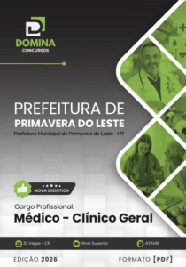 Apostila para Médicos Clínicos Gerais – Primavera do Leste, MT, 2026