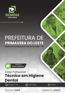 Apostila para Técnico em Higiene Dental – Primavera do Leste, MT, 2026