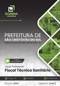 Domine a Apostila Fiscal Técnico Sanitário de São Cristóvão do Sul SC 2026!