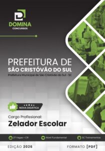 Domine a Apostila do Zelador Escolar de São Cristóvão do Sul SC 2026 e Destaque-se!