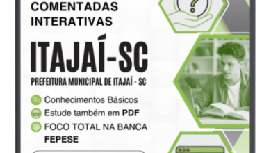 Domine as Provas de Itajaí SC: 500 Questões Comentadas para o Nível Médio!