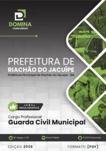 Prepare-se para a Aprovação: Apostila Guarda Civil Municipal Riachão do Jacuípe BA 2026!