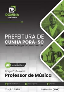 Transforme sua Carreira: Apostila do Professor de Música em Cunha Porã SC 2026!