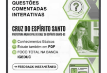 500 Questões Comentadas: Preparação para Nível Médio em Cruz do Espírito Santo – PB 500 Questões Comentadas: Preparação para Nível Médio em Cruz do Espírito Santo – PB