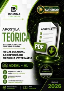 Apostila 2026 de Fiscalização Agropecuária e Medicina Veterinária da ADEAL