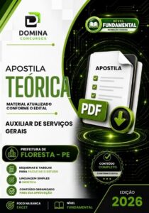 Apostila Profissional: Auxiliar de Serviços Gerais – Floresta PE 2026