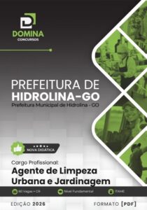 Apostila Profissional para Agente de Limpeza Urbana e Jardinagem – Hidrolina GO 2026